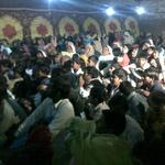 This is a picture of First Lady Aimee ministering bye video to the people of Pakistan.